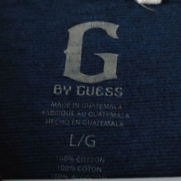 G by Guess blue short sleeve tshirt tee  Sz L - Picture 4 of 5